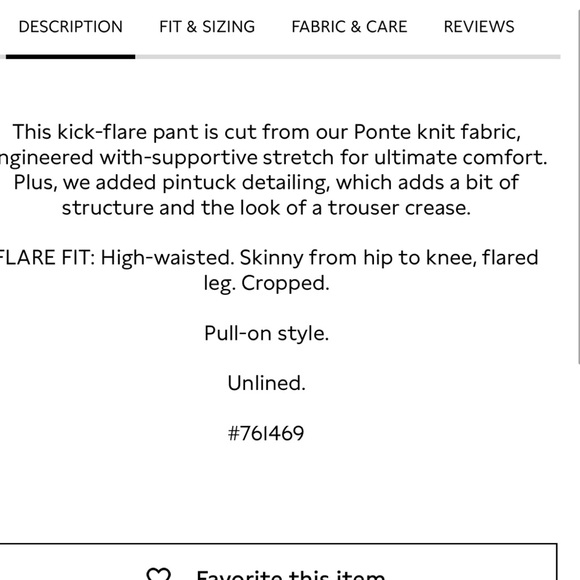 Banana Republic Crop Flare Everywhere Pointe Pant - Picture 14 of 15